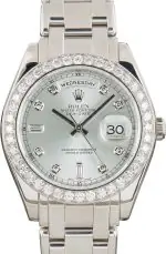Clean Factory Supreme Rolex Day-Date Platinum Ice Blue Diamond