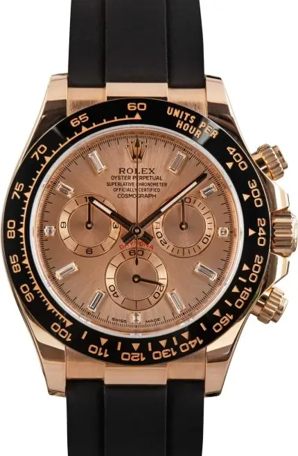 Supreme Rolex Daytona 116515 Everose Gold Diamond Dial Clone