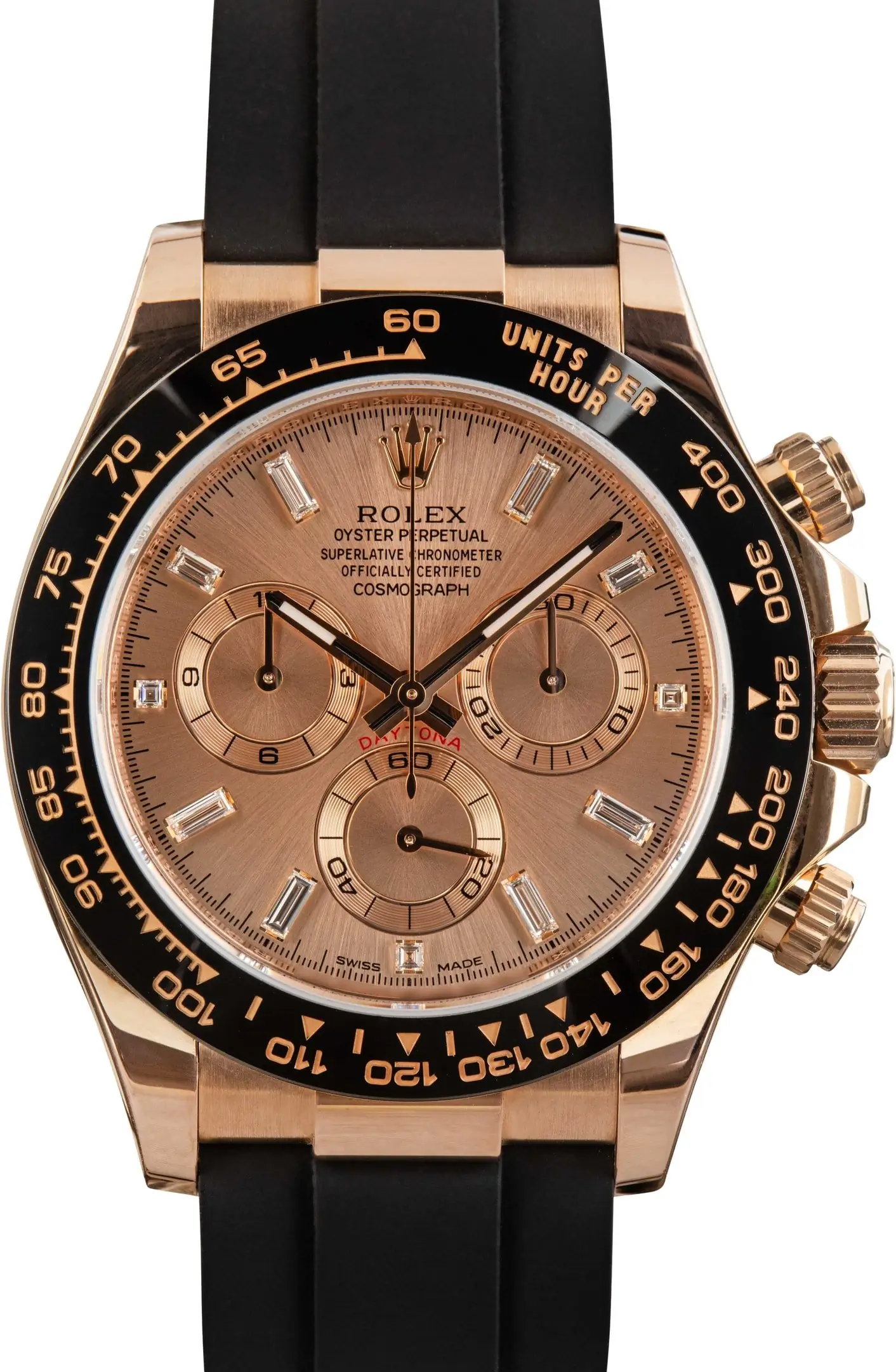 Supreme Rolex Daytona 116515 Everose Gold Diamond Dial Clone