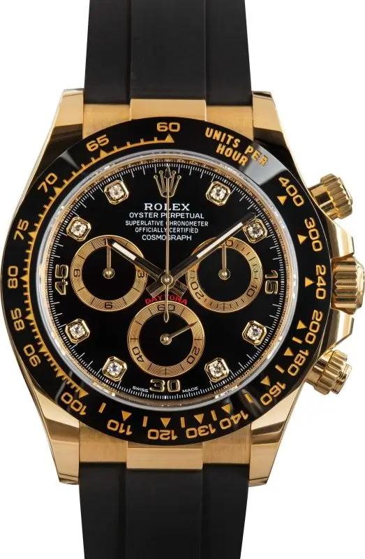 Clean Factory Super Clone Rolex Daytona 116518 Black Diamond