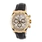 Cheapest Rolex Daytona 116518 White Arabic Gold Watch - Image 3