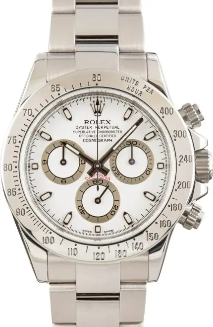 Clean Factory Supreme Rolex Daytona 116520 White Dial Super Clone