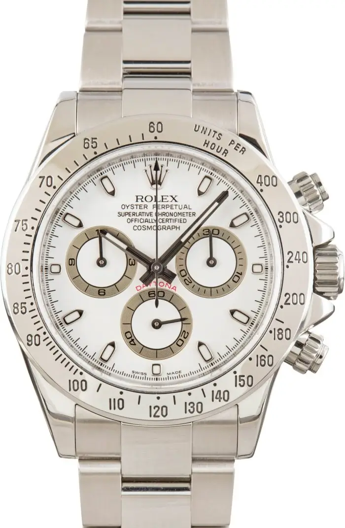 Clean Factory Super Clone Rolex Daytona 116520 White Dial - Image 2