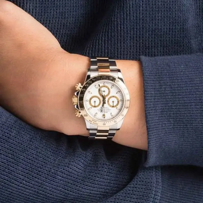 Cheapest Rolex Daytona 116523 White Dial Two-Tone Watch - Image 4