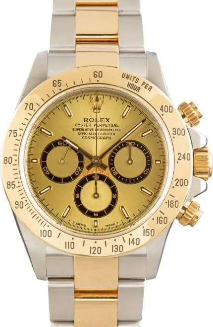 Cheapest Rolex Daytona 16523 Champagne Dial Steel Gold 1999
