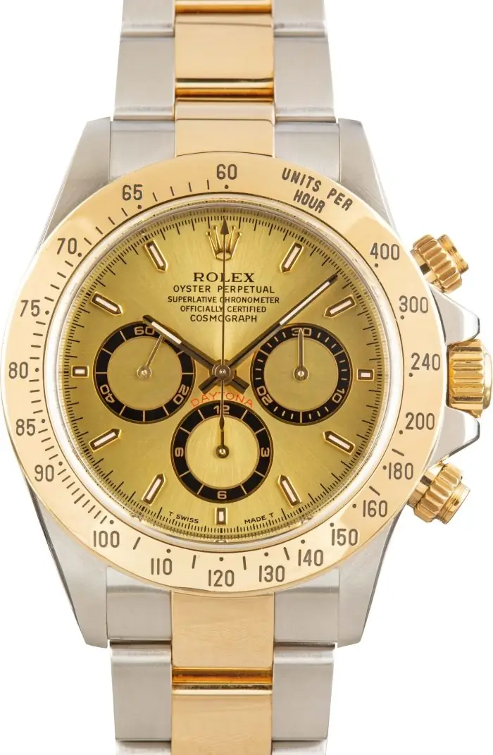 Cheapest Rolex Daytona 16523 Champagne Dial Steel Gold 1999 - Image 2