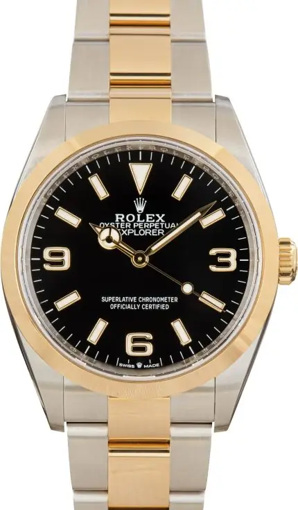 Clean Factory Supreme Rolex Explorer 124273 Two-Tone 36mm