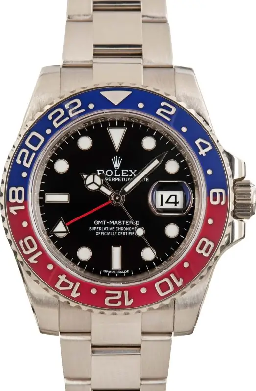 Cheapest Rolex GMT-Master II 116719 White Gold Pepsi Watch