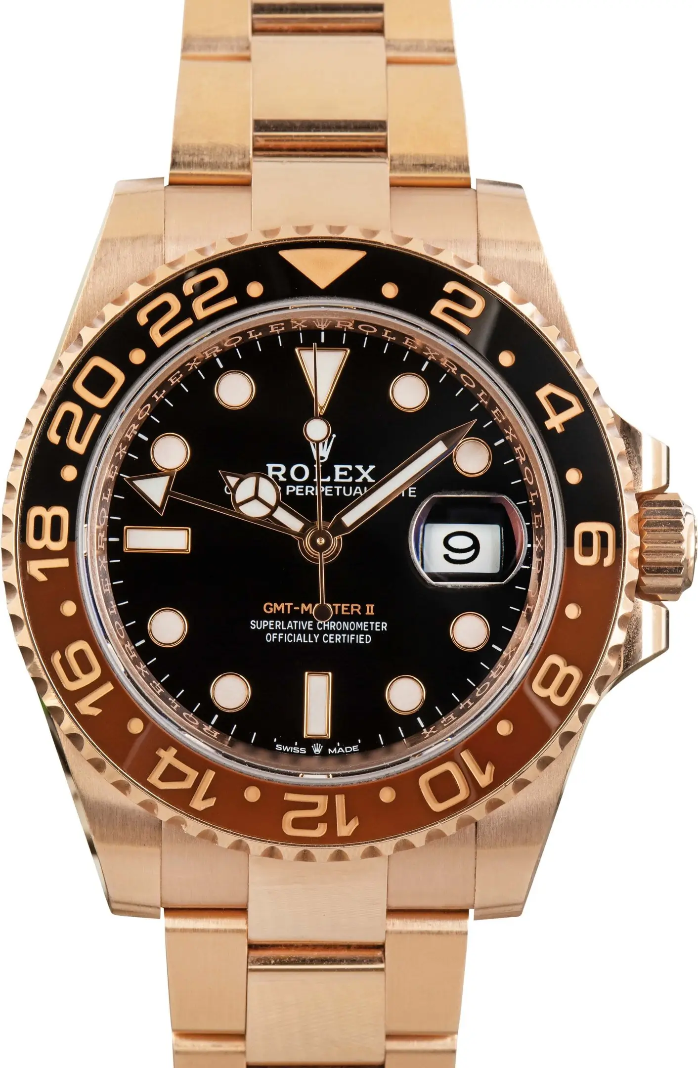 Clean Factory Supreme Rolex GMT-Master II Everose Root Beer 40mm