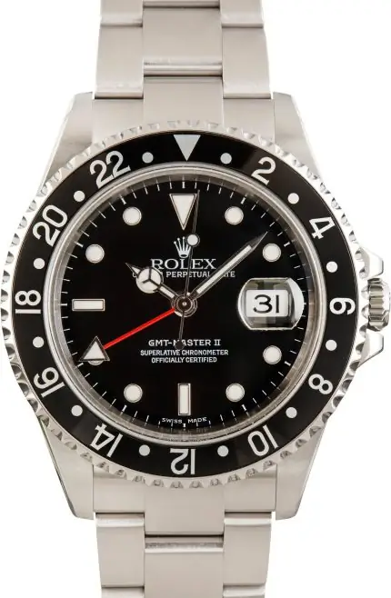 Cheapest Rolex GMT-Master II 16710 Stainless Steel Black Dial 2004
