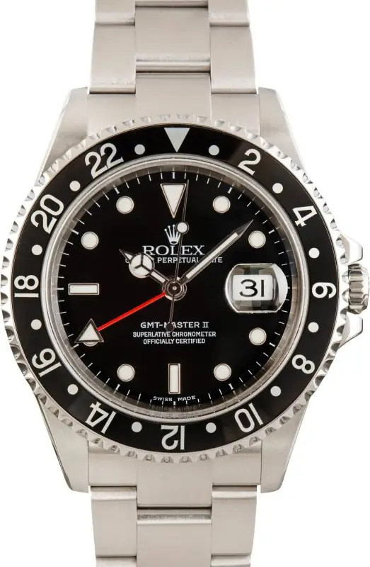 Cheapest Rolex GMT-Master II 16710 Stainless Steel Black Dial 2004