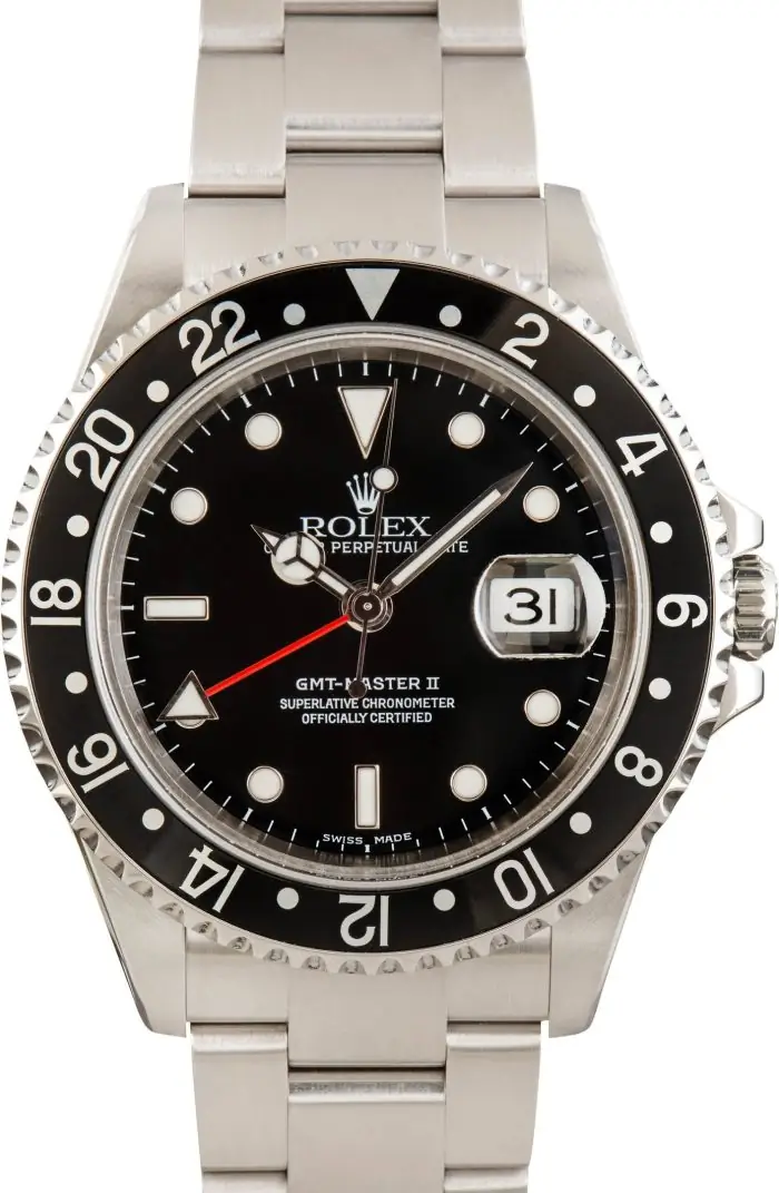 Cheapest Rolex GMT-Master II 16710 Stainless Steel Black Dial 2004 - Image 2