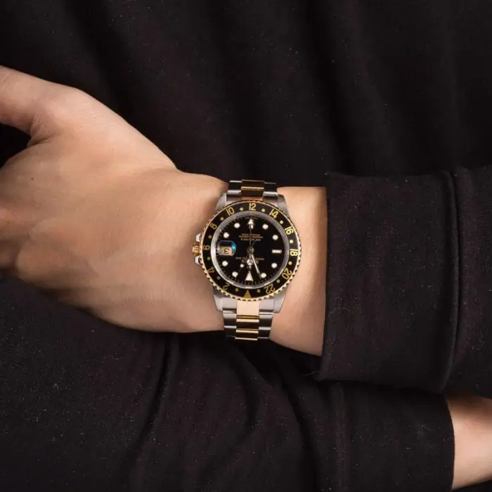 Best Clone Rolex GMT-Master II 16713 Steel Gold Watch - Image 5