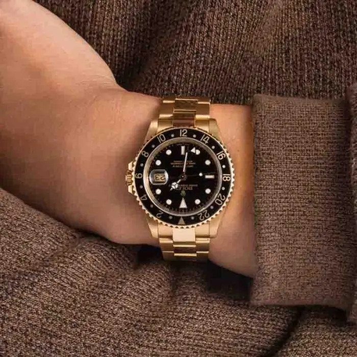 Cheapest Rolex GMT-Master II 16718 Yellow Gold Super Clone - Image 5