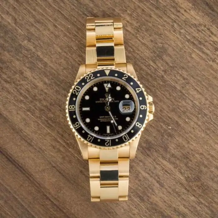 Cheapest Rolex GMT-Master II 16718 Yellow Gold Super Clone - Image 6