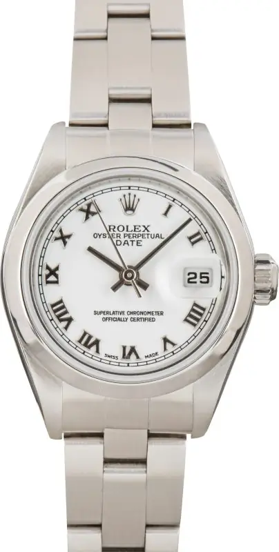Cheapest Rolex Lady-Date 79160 26mm White Roman Dial