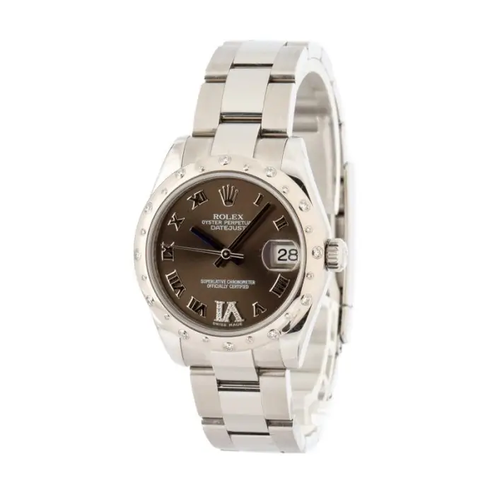 Cheapest Rolex Datejust 31MM Diamond Bezel Brown Dial - Image 3