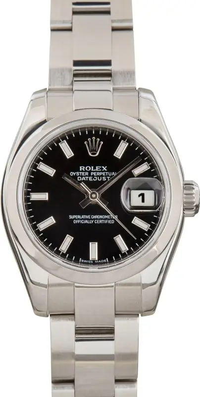 Cheapest Rolex Lady Datejust 179160 Black Dial 26mm