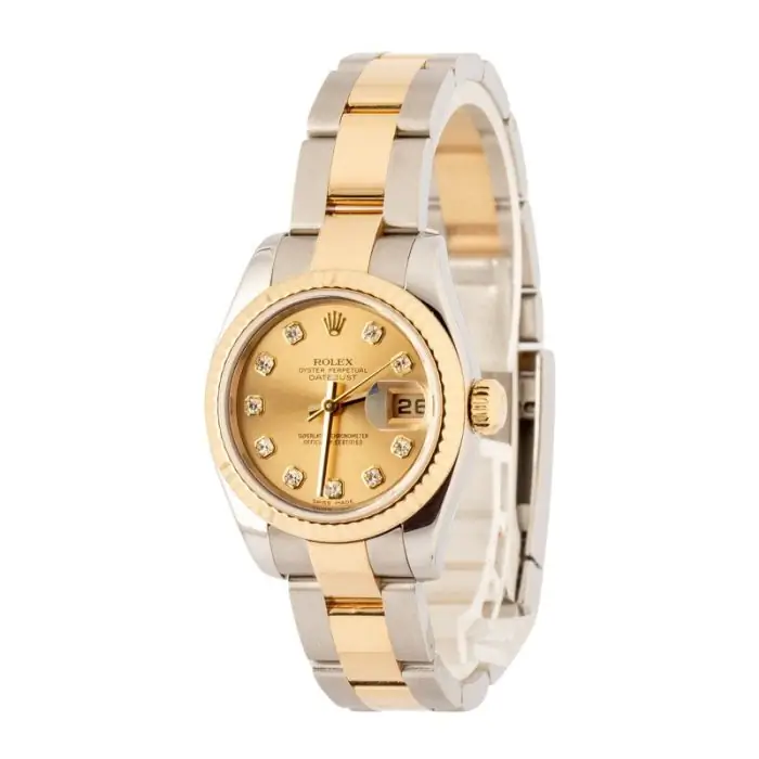 Clean Factory Supreme Rolex Lady-Datejust 179173 Champagne Diamond - Image 3