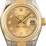 Clean Factory Supreme Rolex Lady-Datejust 179173 Champagne Diamond