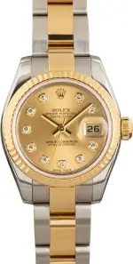 Clean Factory Supreme Rolex Lady-Datejust 179173 Champagne Diamond