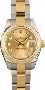 Clean Factory Supreme Rolex Lady-Datejust 179173 Champagne Diamond