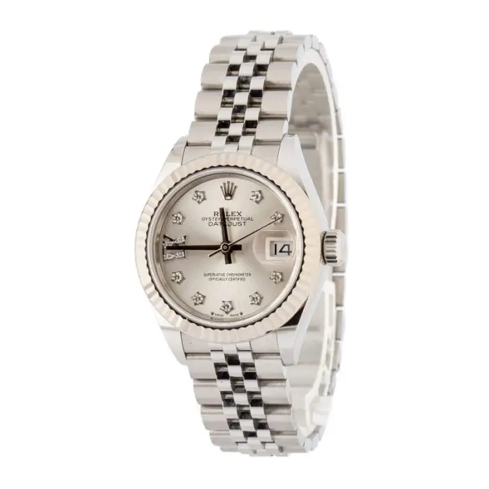 Cheapest Rolex Lady Datejust 279174 Silver Diamond Dial 28mm - Image 3
