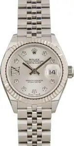 Cheapest Rolex Lady Datejust 279174 Silver Diamond Dial 28mm