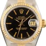 Cheapest Rolex Datejust 69173 Black Dial 26mm Two-Tone