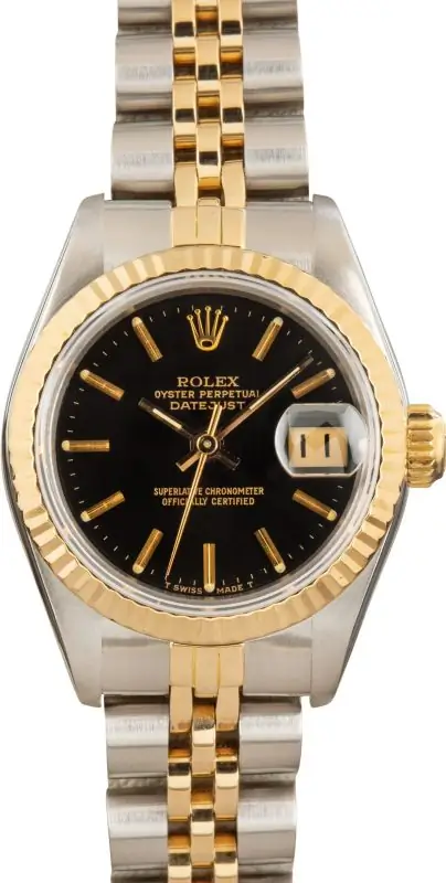 Cheapest Rolex Datejust 69173 Black Dial 26mm Two-Tone