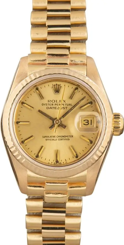 Cheapest Rolex 69178 Champagne Dial Yellow Gold President Watch