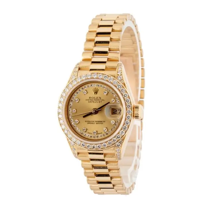 Cheapest Supreme Rolex Lady Datejust 26mm Yellow Gold Diamond - Image 3