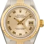 Cheapest Rolex Lady Datejust 79173 Steel Gold Champagne Roman
