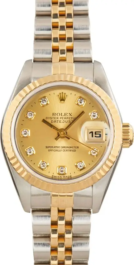 Cheapest Supreme Rolex Lady Datejust 79173 Two-Tone Champagne Diamond