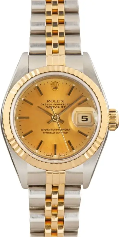 Clean Factory Supreme Rolex Datejust Two-Tone 79173 Champagne Dial