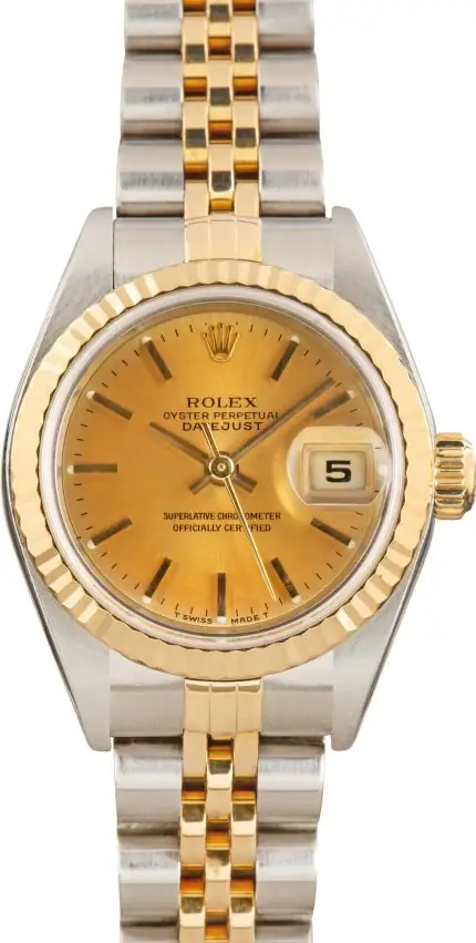 Clean Factory Supreme Rolex Datejust Two-Tone 79173 Champagne Dial