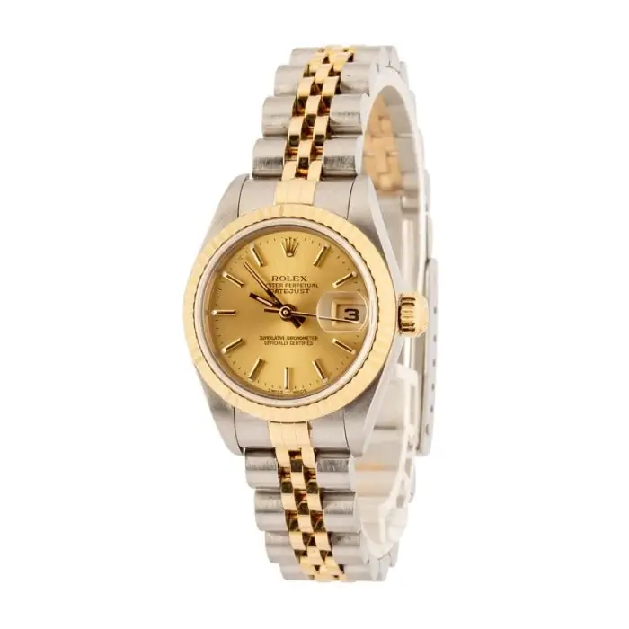 Cheapest Supreme Rolex Lady Datejust Two-Tone Champagne Dial 26mm - Image 3