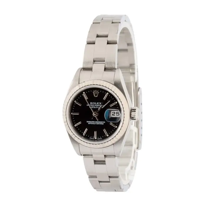 Cheapest Rolex Lady Datejust 79174 Black Dial 26mm Stainless Steel - Image 3