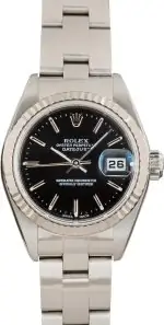 Cheapest Rolex Lady Datejust 79174 Black Dial 26mm Stainless Steel