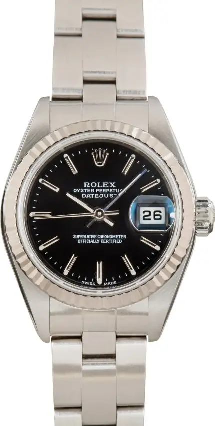 Cheapest Rolex Lady Datejust 79174 Black Dial 26mm Stainless Steel