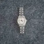 Cheapest Supreme Rolex 79174 Silver Tapestry 26mm Datejust - Image 6