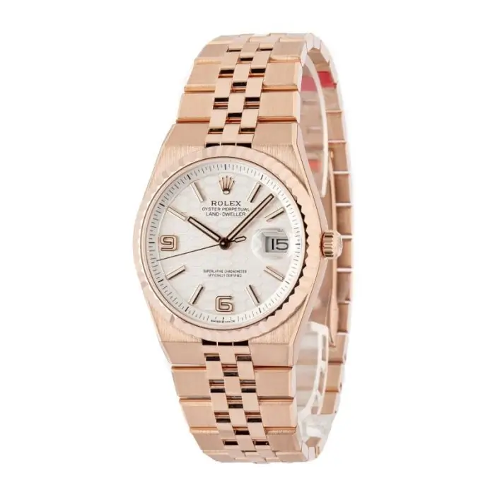 Cheapest Rolex Land-Dweller 36 Everose Gold Super Clone Watch - Image 2