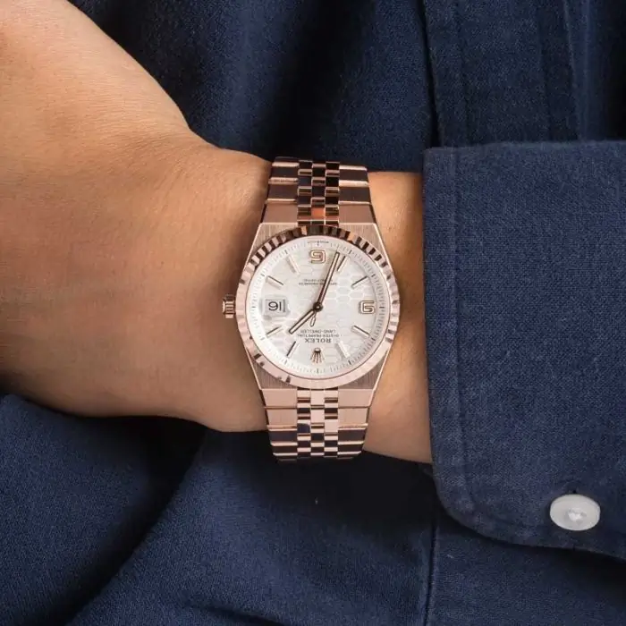 Cheapest Rolex Land-Dweller 36 Everose Gold Super Clone Watch - Image 5