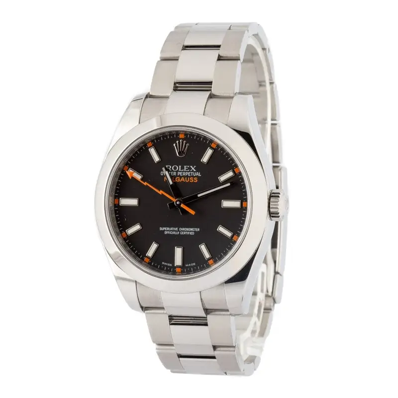 Clean Factory Supreme Rolex Milgauss 116400 Black Dial Clone