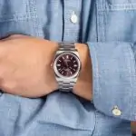 Cheapest Rolex Oyster Perpetual 36mm Red Grape Dial Super Clone - Image 5