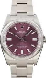 Cheapest Rolex Oyster Perpetual 36mm Red Grape Dial Super Clone