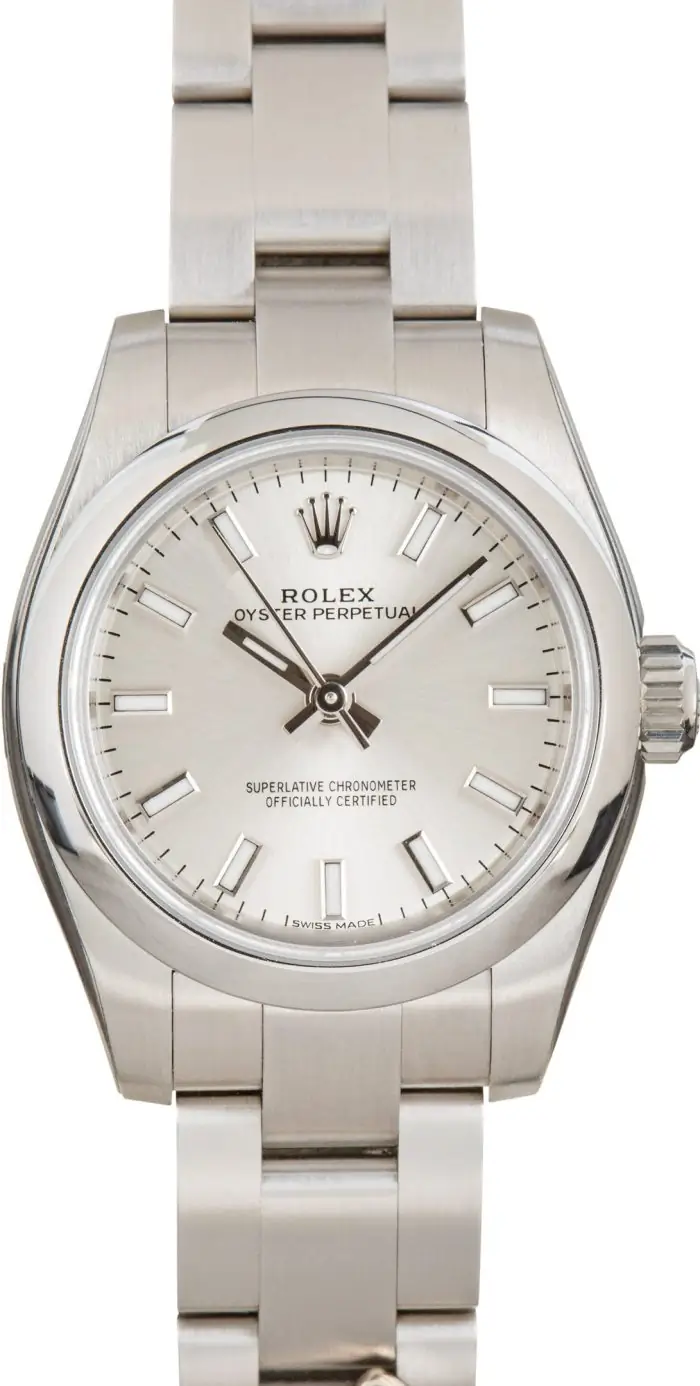 Cheapest Rolex Oyster Perpetual 26mm Silver Dial 176200 - Image 2