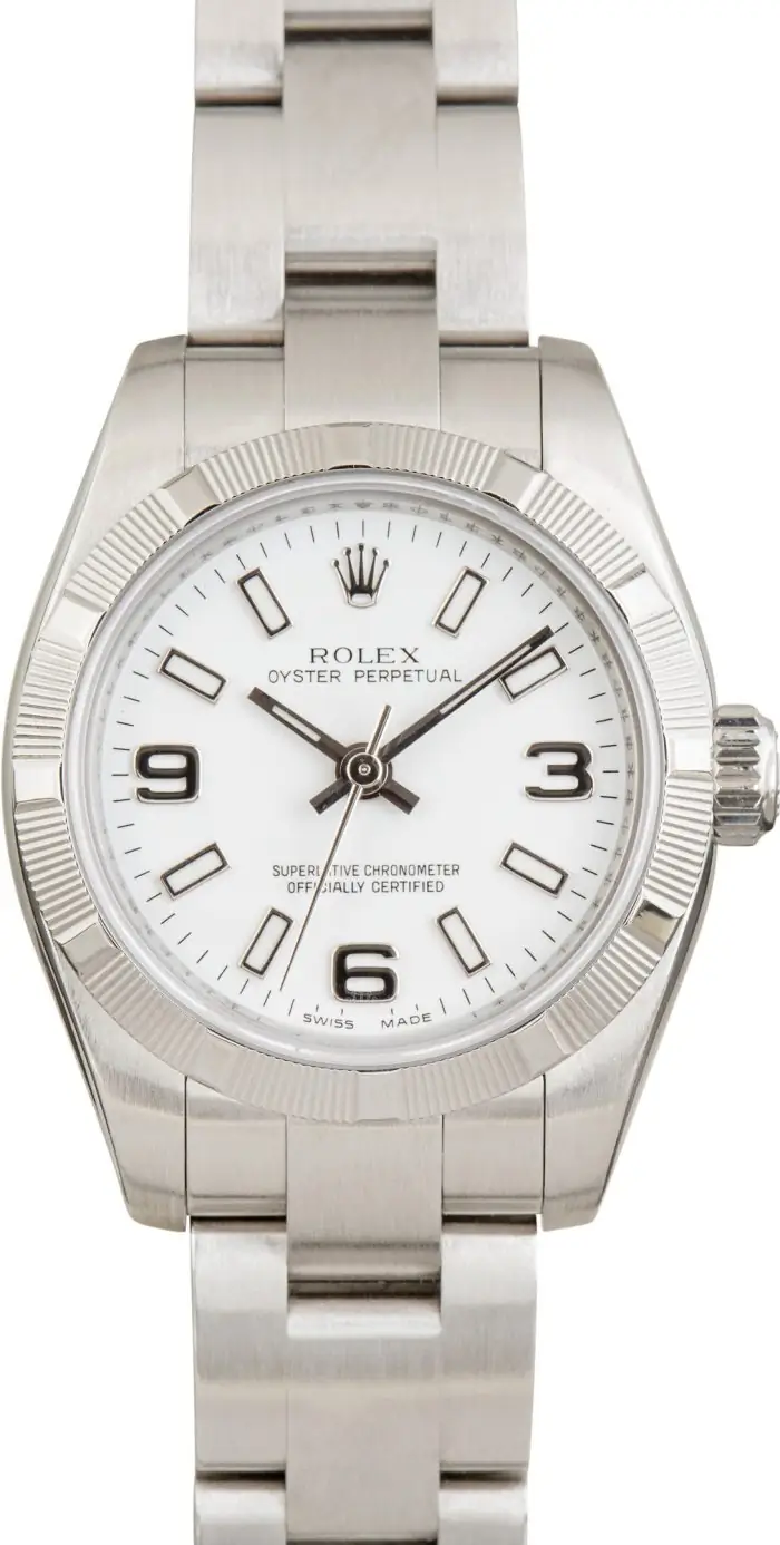 Cheapest Rolex Oyster Perpetual 26mm White Dial 176210 - Image 2