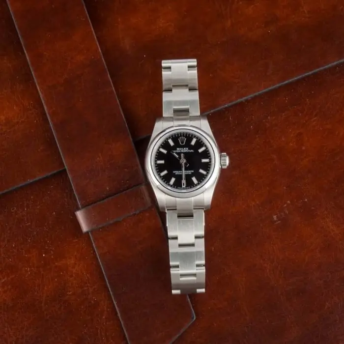 Cheapest Supreme Rolex Oyster Perpetual 26 Black Dial 176200 - Image 5