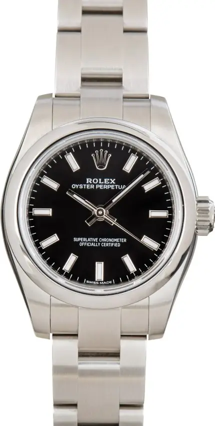 Cheapest Supreme Rolex Oyster Perpetual 26 Black Dial 176200